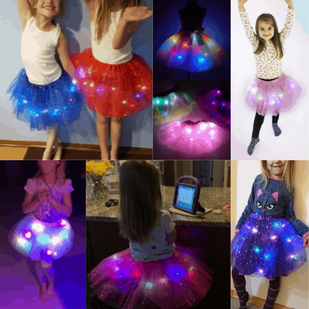 Φούστα Tutu με πολύχρωμα φώτα LED - Image 6