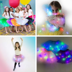 Φούστα Tutu με πολύχρωμα φώτα LED