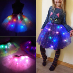 Alternative view of Φούστα Tutu με πολύχρωμα φώτα LED