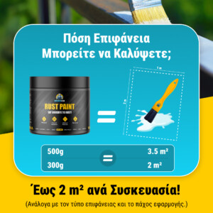 Alternative view of RHINOFIX™ Rust Paint – Βερνίκι κατά της σκουριάς και αντιδιαβρωτικό - 500ml