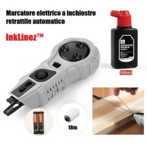 INKLINEZ™ ΗΛΕΚΤΡΙΚΟΣ ΜΑΡΚΑΔΟΡΟΣ ΜΕ ΜΕΛΑΝΙ + ΔΩΡΕΑΝ 100 ML ΜΕΛΑΝΙ + 2 X ΜΠΑΤΑΡΙΕΣ AAA