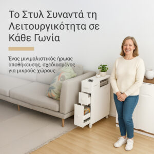 Alternative view of CornerEase™ - Λεπτή Γωνιακή Ντουλάπα για Μπάνιο