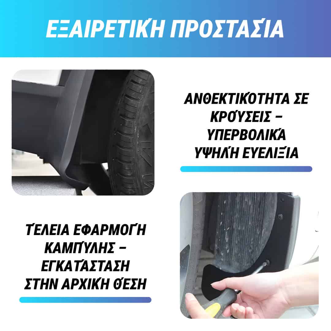 RuggedGuard™ - Λασπωτήρας από μαλακό καουτσούκ για οχήματα - Καθολικό σετ 4 τεμαχίων για αυτοκίνητα και SUV - Image 2